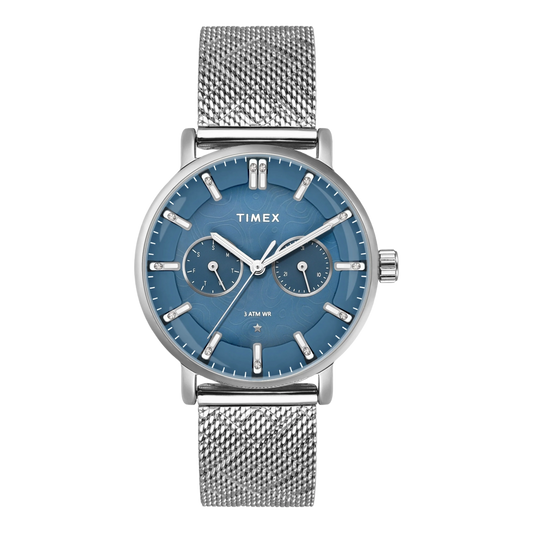 TIMEX Women Blue Round Dial Analog Watch - TWEL20301