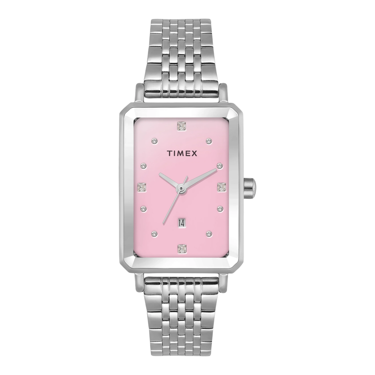 TIMEX Women Pink Rectangle Dial Analog Watch - TWEL20801