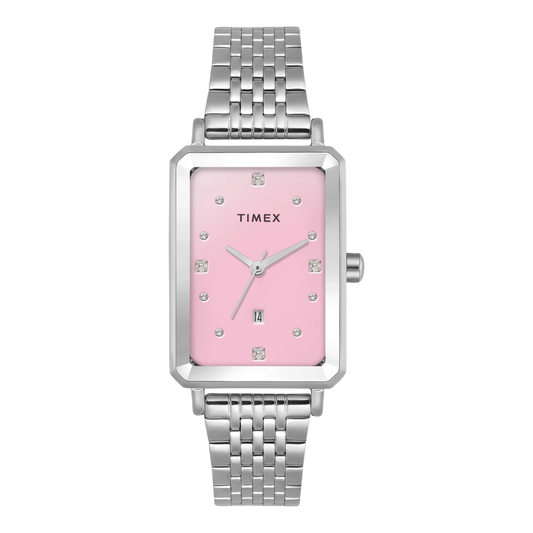 TIMEX Women Pink Rectangle Dial Analog Watch - TWEL20801