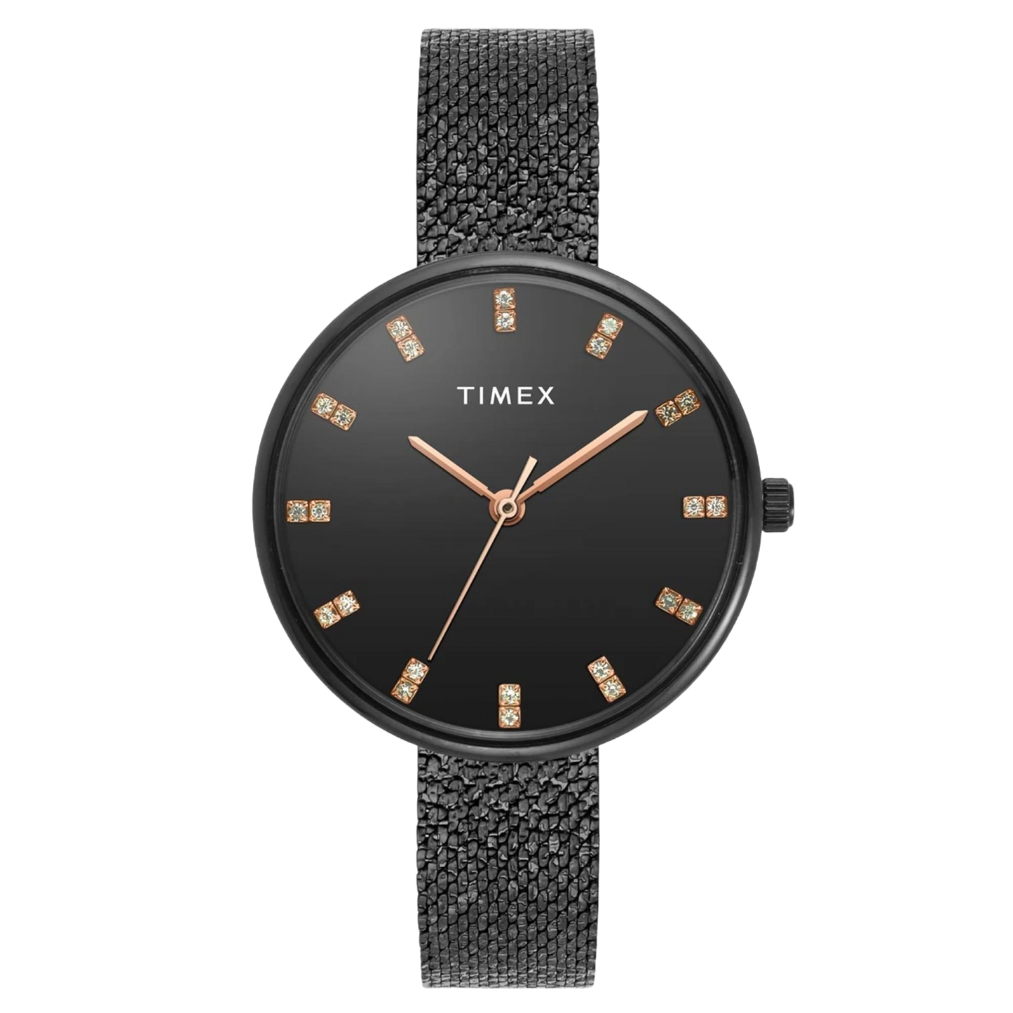 TIMEX Women Black Round Dial Analog Watch - TWEL21503