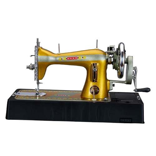Usha Straight Stitch Sewing Machines Tailor DLX Golden Silver Composite Hand Operated