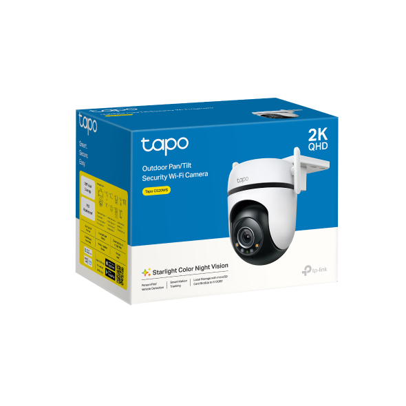 TP Link Tapo C520WS Outdoor Pan/Tilt Security 2K QHD 4MP Wi-Fi Camera