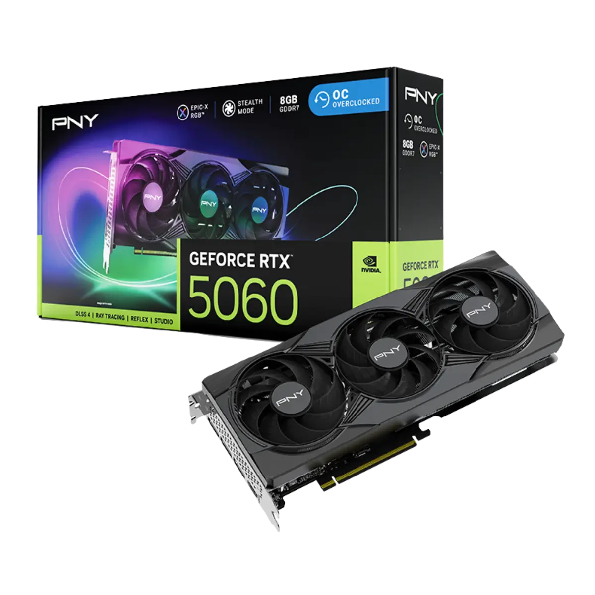 PNY GeForce RTX 5060 Ti EPIC-X RGB OC 8GB GDDR7 Graphics Card