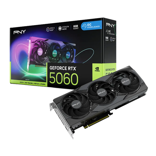 PNY GeForce RTX 5060 Ti EPIC-X RGB OC 8GB GDDR7 Graphics Card