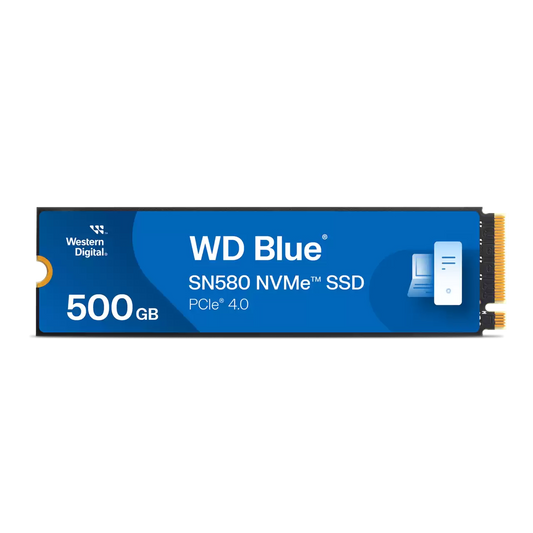 वेस्टर्न डिजिटल ब्लू SN580 500GB M.2 NVMe Gen4 इंटरनल SSD - WDS500G3B0E