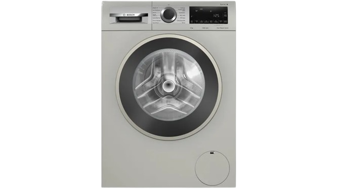 బాష్ సిరీస్ 8 వాషింగ్ మెషీన్, ఫ్రంట్ లోడర్ 9 కిలోలు, సిల్వర్ ఐనాక్స్