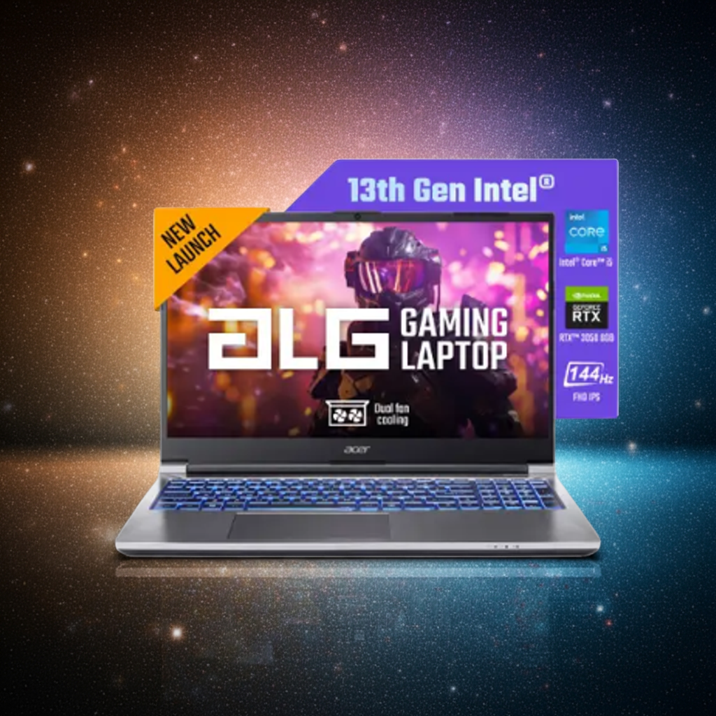 Acer ALG Gaming Laptop, Intel Core i7- 13th Gen 13620H processor, NVIDIA GeForce RTX 3050 6GB(16GB/1TB)FHD,15.6"/39.62 cm,144Hz,Windows 11 Home, Steel Gray