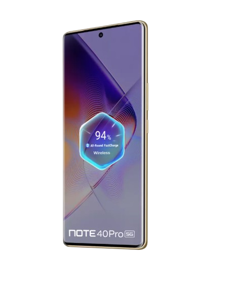 Infinix Note 40 Pro 5G, 8GB RAM, 256GB ROM, Titan Gold, Smartphone