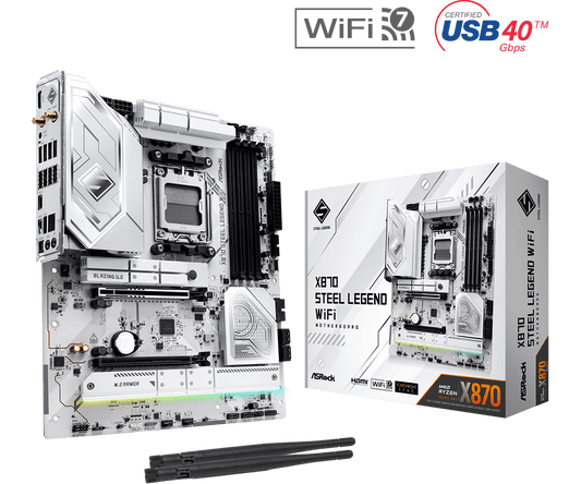 ASRock X870 Steel Legend WIFI AMD Motherboard