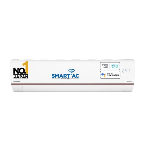 Panasonic 1 Ton 5 Star Wi-Fi Inverter Smart Split AC (7 in 1 Convertible with True AI Mode, 4 Way Swing, Active Air Purification by nanoe-G and real time AQI monitoring, Matter Certified, 2024 Model, White)