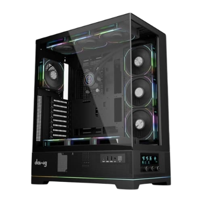 Dawg Y 990 ARGB E-ATX Mid Tower Case with Pre-installed 360mm AIO Cooler