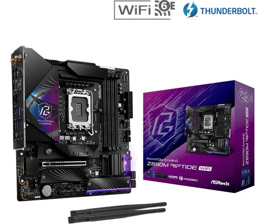 ASRock Phantom Gaming Z890M Riptide WIFI Intel Motherboard