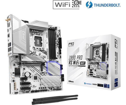 ASRock Z890 Pro RS WiFi White Intel Motherboard