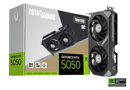 ZOTAC GAMING GeForce RTX 5050 Twin Edge OC  ZT-B50500H-10M