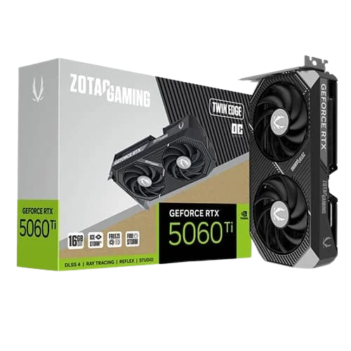 ZOTAC GAMING GeForce RTX 5060 Ti 16GB Twin Edge OC - ZT-B50620H-10M