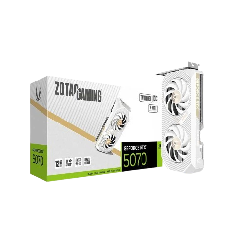 Zotac RTX 5070 Twin Edge OC White 12GB GDDR7 Graphics Card - ZT-B50700Q-10P