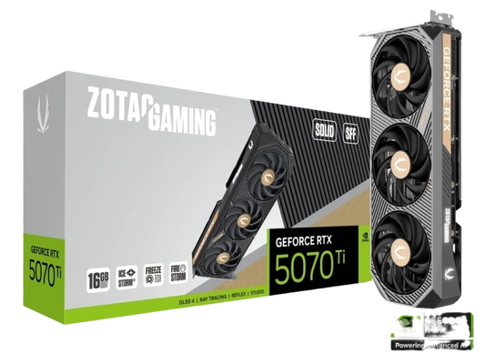 Zotac Gaming RTX 5070 Ti Solid SFF 16GB Graphics Card - ZT-B50710D3-10P