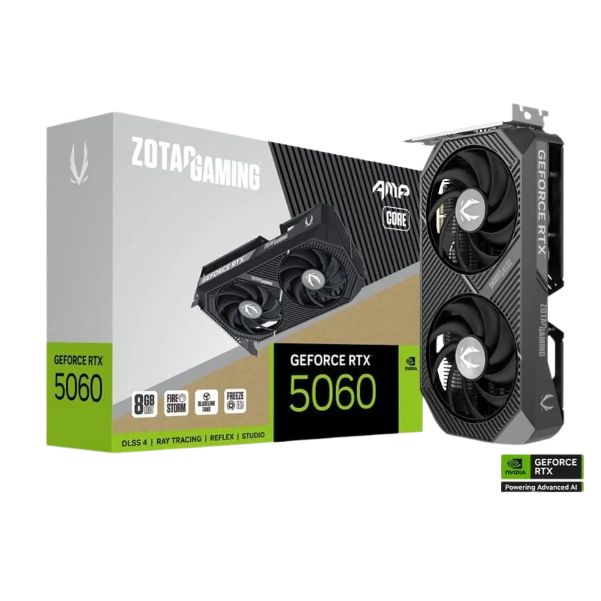 ZOTAC GAMING GeForce RTX 5060 AMP CORE 8GB GDDR7 Graphics Card – ZT-B50600F2-10M