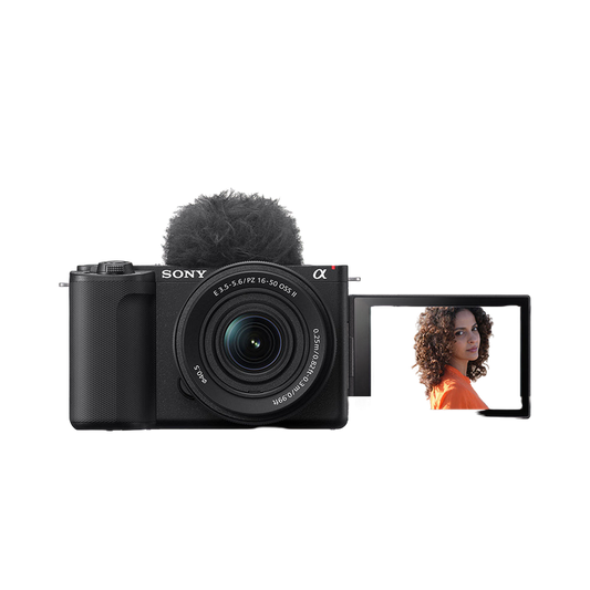 Sony Alpha ZV-E10M2K 26 MP Interchangeable Lens Mirrorless Vlog camera for creators (16-50mm Power Zoom Lens) | APS-C Sensor | 4K 60p with 10bit 4:2:2 recording - (Black)