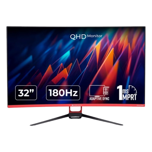 Zebronics S32A (180Hz) LED Monitor | 1ms | Curved Screen | QHD | 180Hz | HDR 10