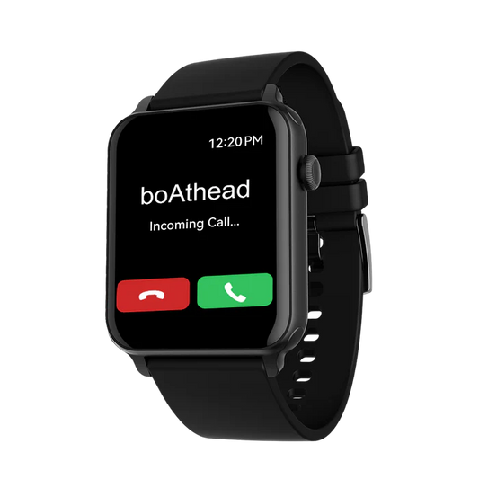 boAt Wave Voice Most Featured Calling Smart Watch with 10 days of battery life, 1.68" (4.29cm) HD Curved Display, SpO2 & Heart Rate Monitoring