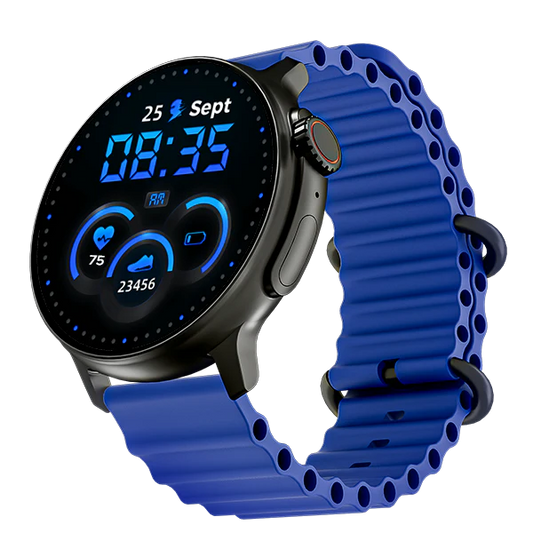 boAt Lunar Tigon Smartwatch with 1.45" Round AMOLED Display, BT Calling, 100+ Sports Modes, Functional Crown