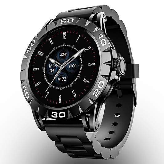 boAt Enigma Z30 Smartwatch with 1.39" TFT Display, BT Calling, 100+ Watch Faces, Luxurious Metal Body