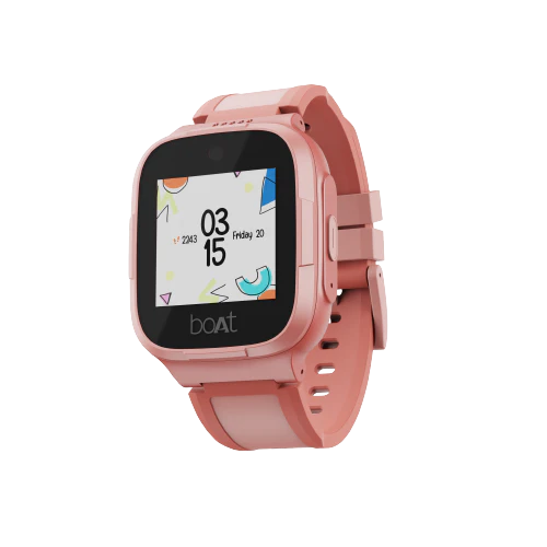 boAt Wanderer Kids Smart Watch with Geo-fencing & in-built GPS, 2 Megapixel Camera, In-built 4G Sim Connectivity