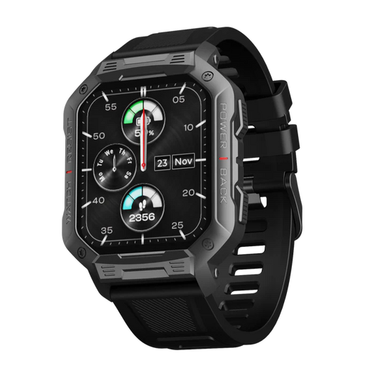 boAt Wave Force Rugged Display Smartwatch with BT Calling, 1.83" (4.64 cm) HD display, 100+ Watch Faces, Save up to 10 Contacts