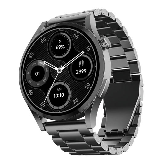 boAt Lunar Embrace Smartwatch with 1.51" (3.83 cms) round AMOLED Display, Functional Crown, 100+ Sports Modes, IP68 rating