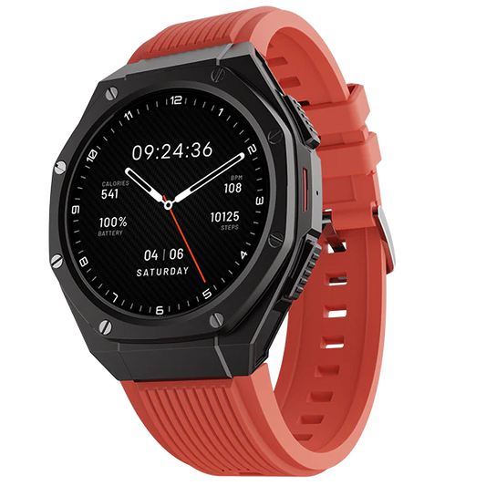 boAt Enigma X600 Smartwatch with 1.43" (3.63 cm) Amoled Round Display, BT Calling, 100+ Watch Faces, 100+ Sports Modes