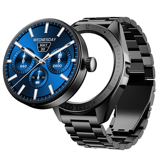 boAt Enigma Switch Premium Luxury Smartwatch with 1.39" (3.53cm) HD Display, Switchable Case, 100+ Sports Mode, BT Calling, HR & SpO2 Monitoring