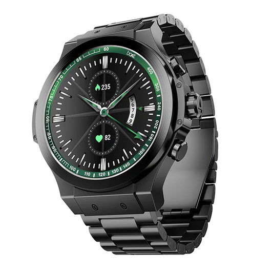 boAt Enigma X400 Smartwatch with 1.45" Round AMOLED Display, 100+ Sports Modes, HR, SpO2, & Stress Monitoring