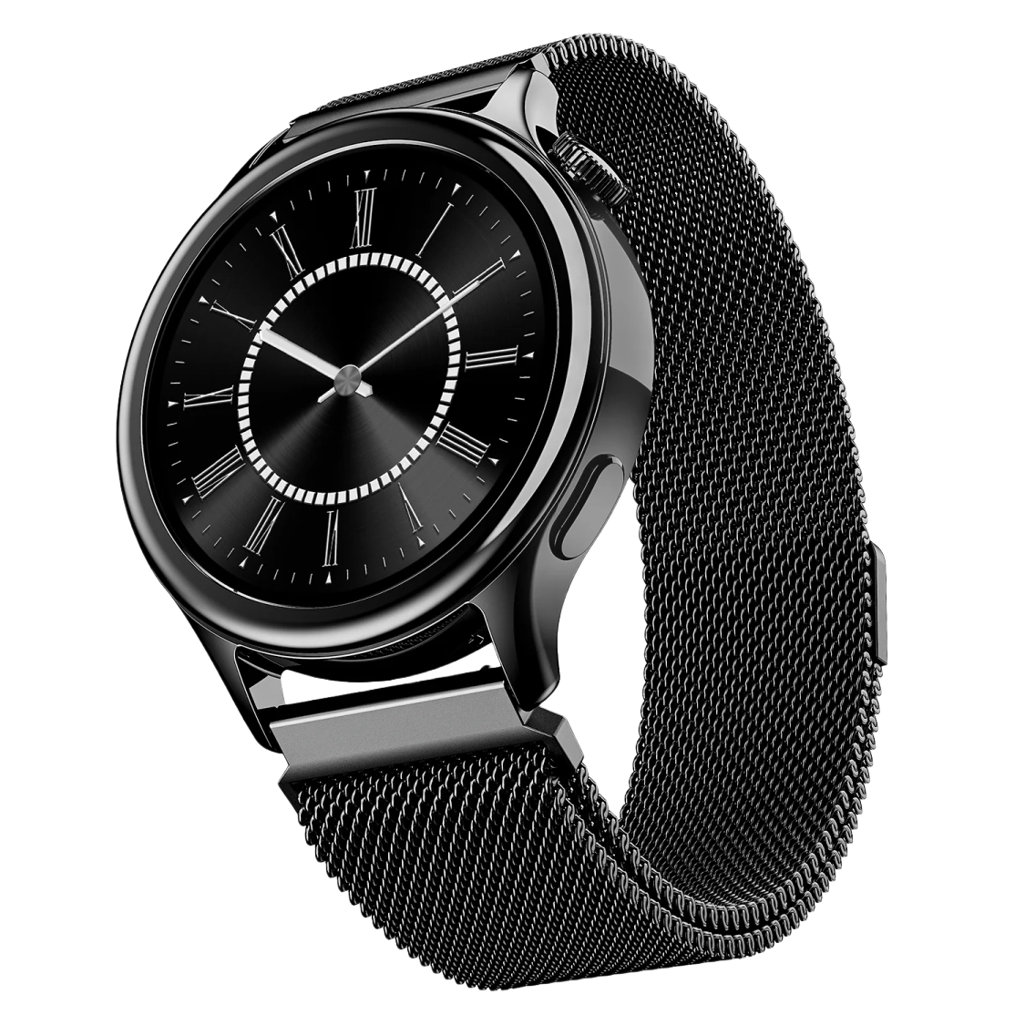 boAt Enigma Daze- Smartwatch with 1.3" Luminous Display, Functional Crown, SOS with Location Tracking, Watch Face Studio metallic black