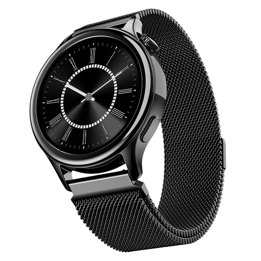 boAt Enigma Daze- Smartwatch with 1.3" Luminous Display, Functional Crown, SOS with Location Tracking, Watch Face Studio metallic black