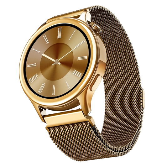 boAt Enigma Daze-boAt Enigma Daze- Smartwatch with 1.3" Luminous Display, Functional Crown, SOS with Location Tracking, Watch Face Studio-metallic gold