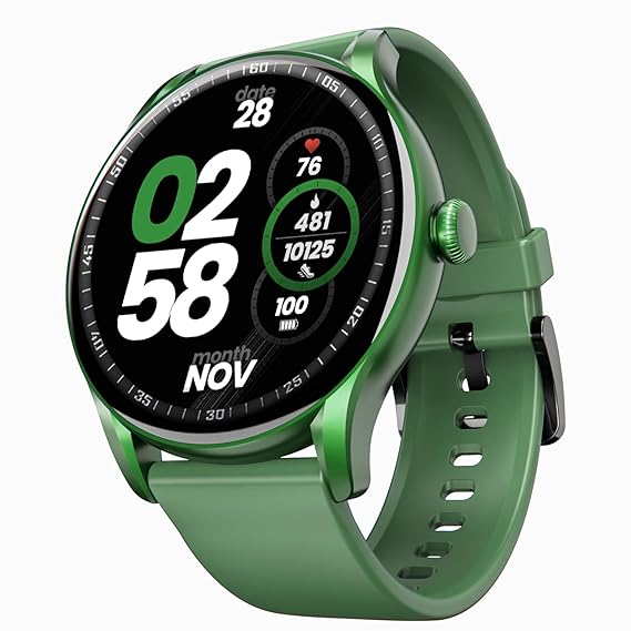 boAt Lunar Connect Ace Round AMOLED Display Smartwatch with 1.43" (3.63 cm) Screen, Bluetooth Calling, 100+ Sports Modes