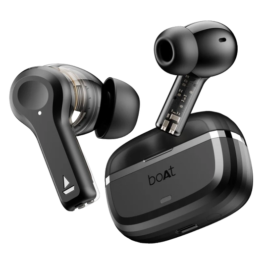 boAt Nirvana Space TWS Earbuds with boAt 360º Spatial Audio, 32dB Active Noise Cancellation