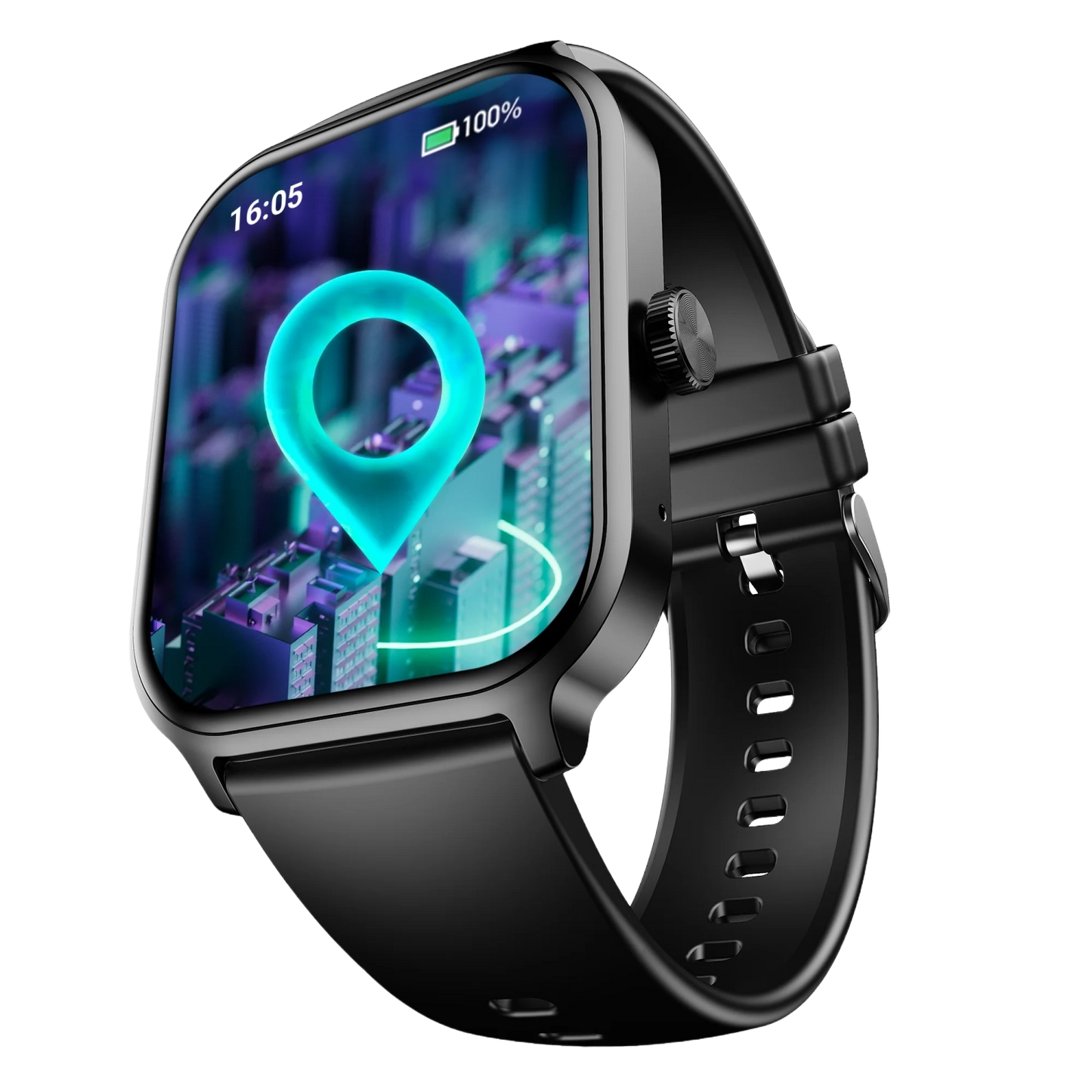 boAt Storm Call 3 Plus- Smartwatch with 1.96" HD Display, BT Calling, 700+ Activity Modes, SOS feature, Functional Crown-active black