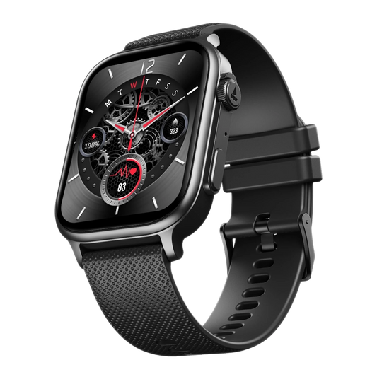 boAt Storm Infinity Max Smartwatch with 2.01" HD Display, 20-Day Battery Life, BT Calling, IP68, and Functional Crown-active black