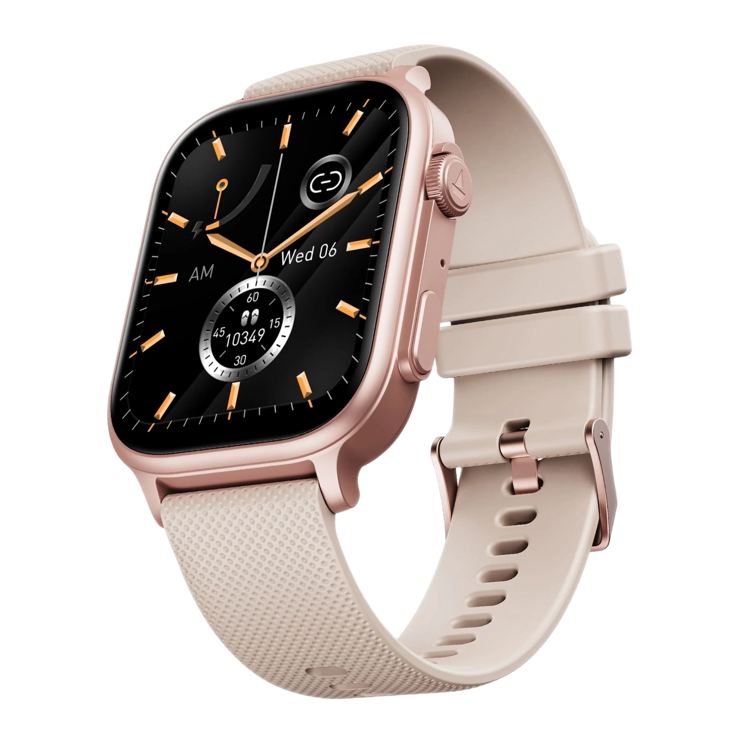 boAt Storm Infinity Max Smartwatch with 2.01" HD Display, 20-Day Battery Life, BT Calling, IP68, and Functional Crown-cherry blossom