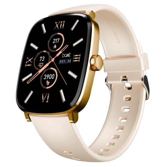 boAt Ultima Regal- Smartwatch with 2.01" Amoled Display, BT Calling, boAt Crest App, Multiple Sports Model-cherry blossom