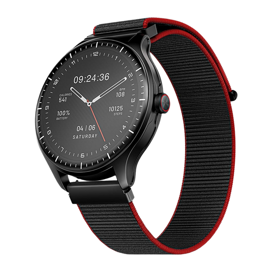 boAt Valour Watch 1 GPS 1.43" AMOLED Smartwatch with In-Built GPS- 15-Day Battery Life &amp; AI Workout Detection-fusion black