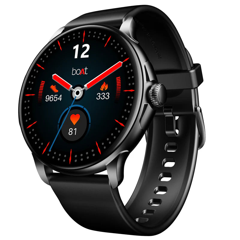 boAt Lunar Oasis Smartwatch with 1.43" AMOLED Display, Turn-By-Turn Navigation, Dynamic User Interface, QR Tray