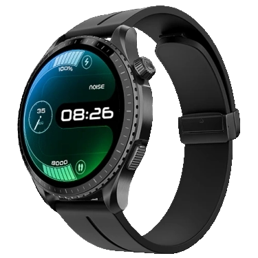 NoiseFit Origin  EN 1 Processor, Nebula UI with Advanced Haptics Midnight Black