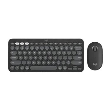 Logitech PEBBLE 2 Tonal Graphite Keyboard and Mouse Combo