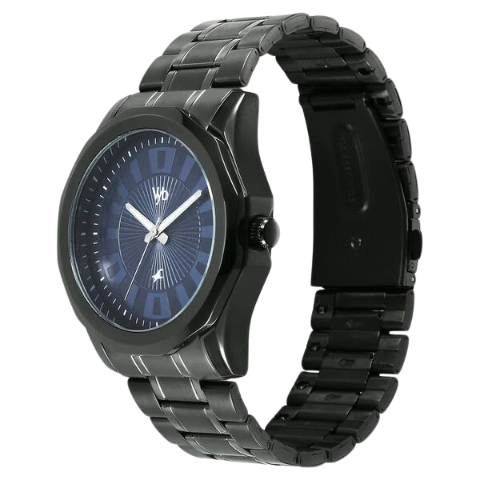 Fastrack Vyb Horizon By Quartz Analog Blue Dial Metal Strap Watch For Guys