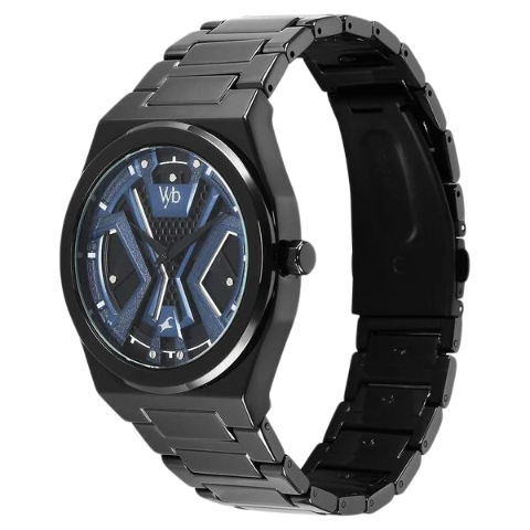 Fastrack Vyb Limitless By Quartz Analog Blue Dial Metal Strap Watch For Guys