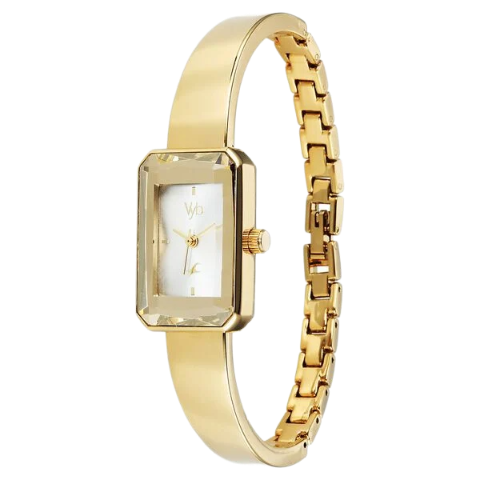 Fastrack Vyb Diva By Quartz Analog White Dial Metal Strap Watch For Girls