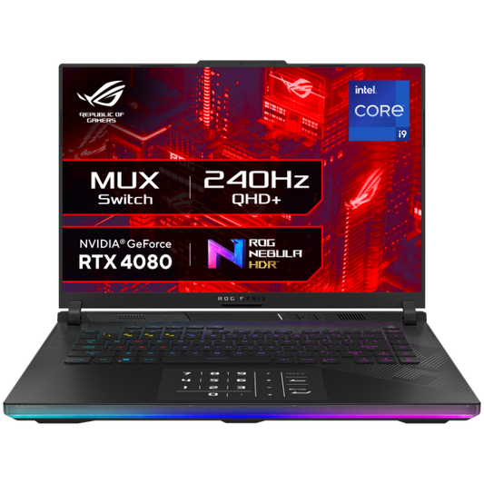 Asus ROG Strix SCAR 16 Gaming Laptop Intel Core i9-14900HX 32GB 2TB 16 QHD+ RTX 4080 Grph Windows 11 Home G634JZR-CM932WS